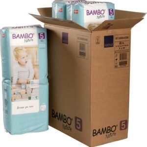 Ympäristöystävälliset vaipat Bambo Nature koko 5, 12-18 kg, 3 x 44 kpl.