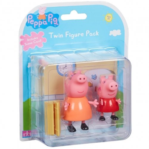 Character Options - Peppa Pig Twin figuuripakkaus Bedroom Scene Card / lajitelmasta (English)