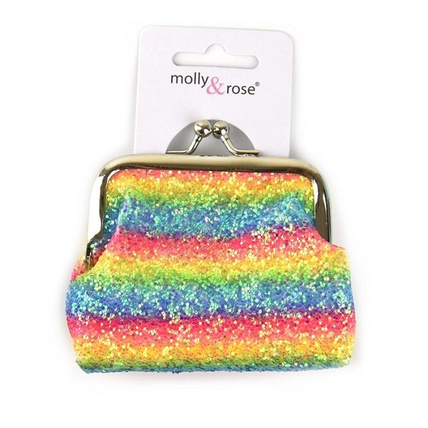 Kytkinlaukku sateenkaaren väreillä