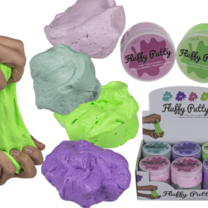 Elastinen pörröinen liman neljässä eri värissä (Blå)