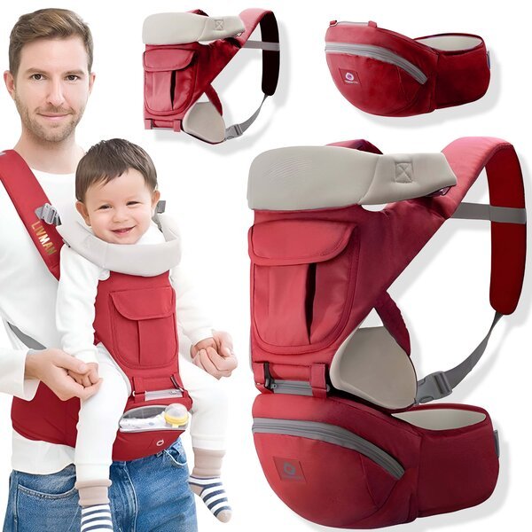 Eri ikäisille muuntautuva ergonominen vauvankantolaukku LIVMAN 6604, jossa on kolme kantovaihtoehtoa, jopa 20kg, 0–36 kuukauden ikäisille