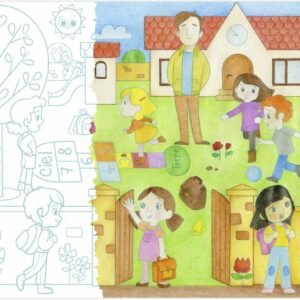 Graffy Roll Väritysrulla Koulupiha