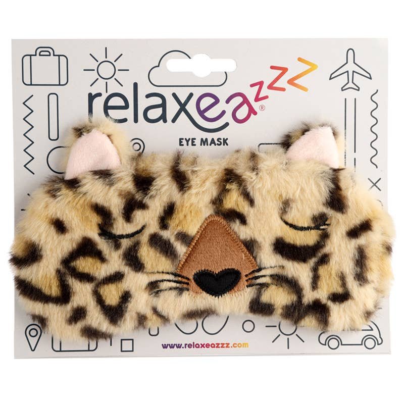 Relaxeazzz Plush Adoramals Leopardi Silmikko/Unimaski