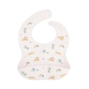 Tutete Silikoninen Ruokalappu Savannin Eläimet