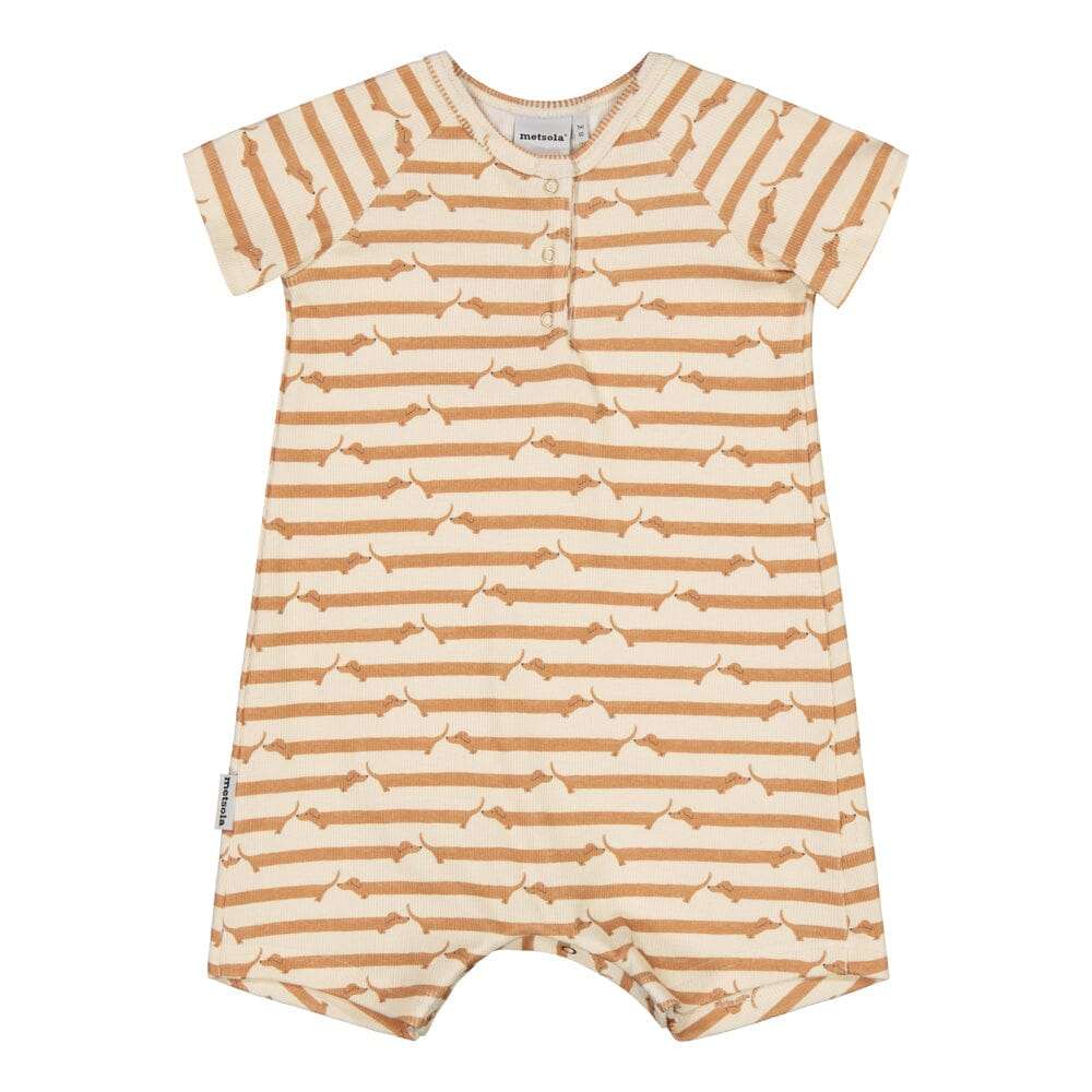 Good Mood Rib -Romper | Toffee - 50/56