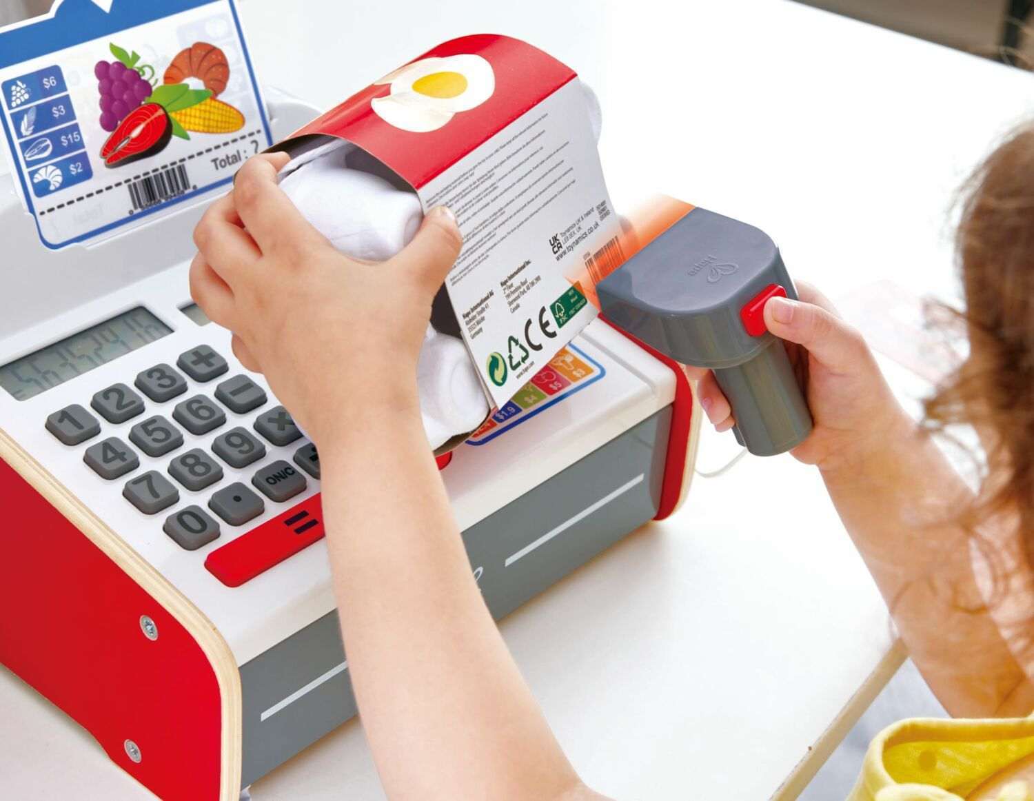 Hape Elektroninen Lasten Kassakone ja Rahat
