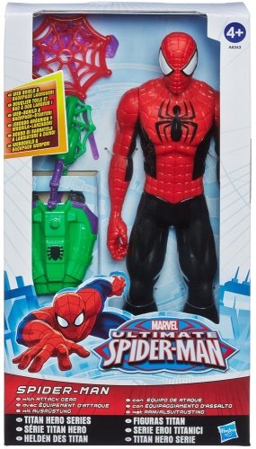 Hasbro - Spiderman Titan Heroes Series toimintafiguuri ja Goblin-hyökkäysvarusteet