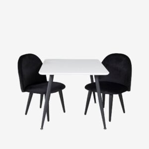 Venture Home Ruokailusetti Polar ja 2 tuolia Velvet