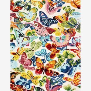 InHouse Group Keinosilkkimatto Butterflies