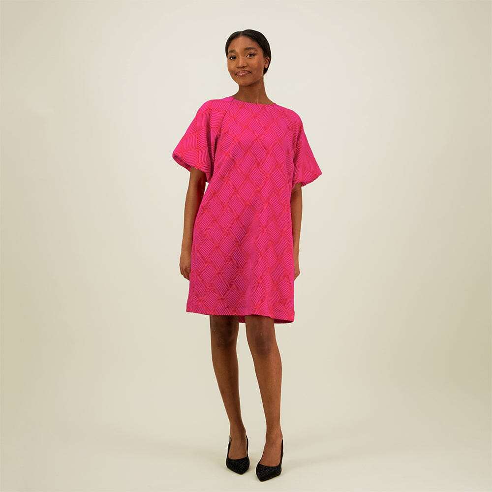 Jacquard Dress -Mekko | Pinky - XS