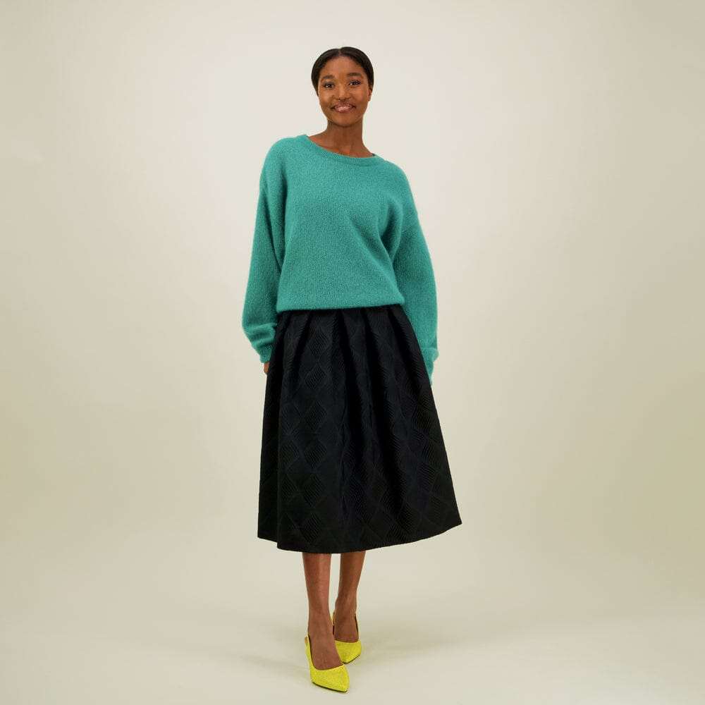 Jacquard Skirt -Hame | Licorice - XS