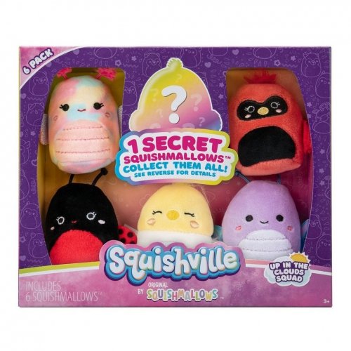 Jazwares - Squishville By Squishmallows Up In The Clouds Squad 6-pack