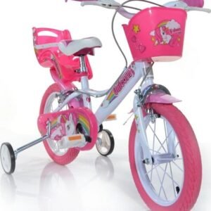 Lasten polkupyörä Dino, 14", pinkki
