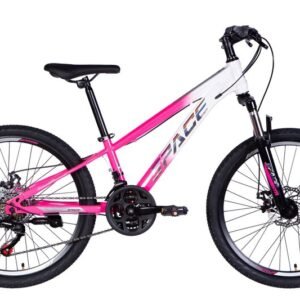 Lasten polkupyörä Mars 24″, valkoinen/vaaleanpunainen