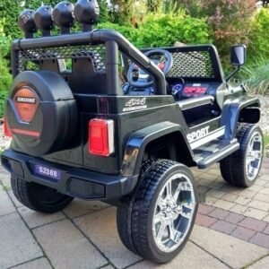 Lasten sähkömaasturi Jeep S2388, musta