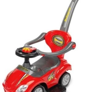 Lasten työntöauto 2in1"kilpa-auto"punainen