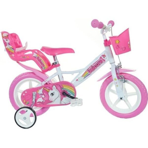 Lastenpyörä Dino Bikes Unicorn, 12", pinkki