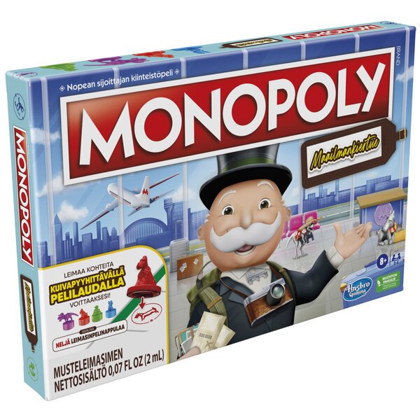 Lautapeli"Monopoly"Travel, suomeksi FI