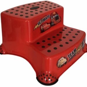 Lorelli Salama McQueen (Autot) 2-askelmainen korokejakkara, punainen