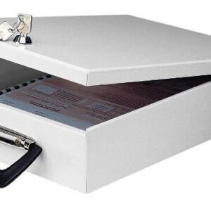 Lukittava kotelo A4-kokoisille asiakirjoille Wedo, 35,5x26x6,7 cm