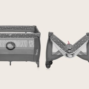 Matkasänky Lionel Stefi Plus, Grey White