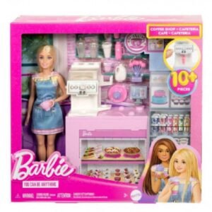 Mattel - Barbie kahvila leikkisetti With Blonde Barista nukke