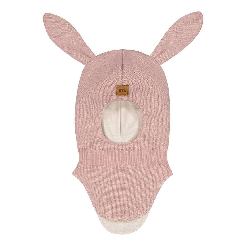 Bunny Helmet -Merinovilla Kypärämyssy | Hearty Pink - 2-6M