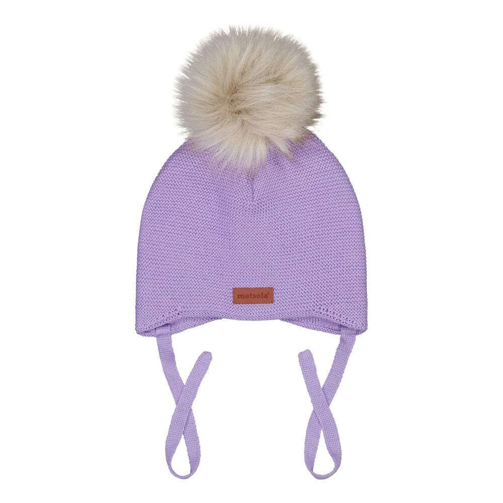 Mini Crystal Hat -Merinovillapipo | Icy Lilac - 0-2M