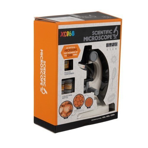 Mikroskooppi 1200x lisävarusteilla, tieteellinen opetuslelu lapsille, Kruzzel