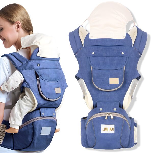 Muunnettava ergonominen kantoreppu enintään 20 kg painaville lapsille, LIVMAN 805