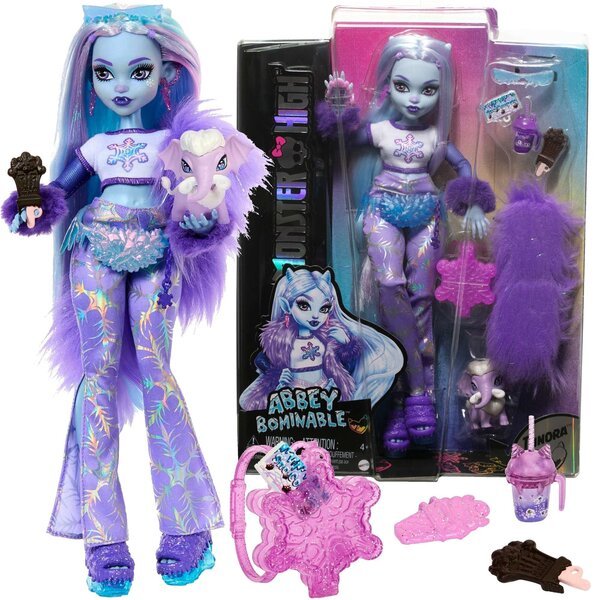 Nukke tarvikkeineen Monster High Abbey Bominable, 30 cm
