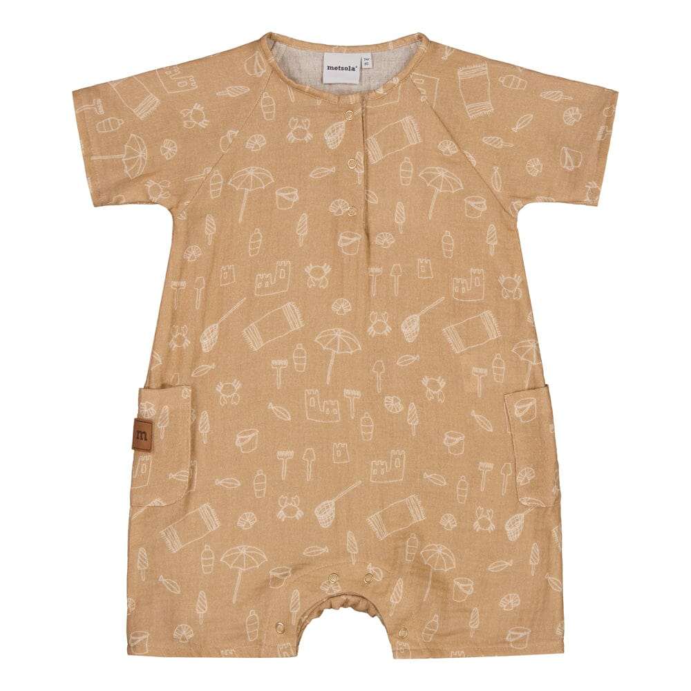 On The Beach Muslin -Romper | Sandy - 50/56