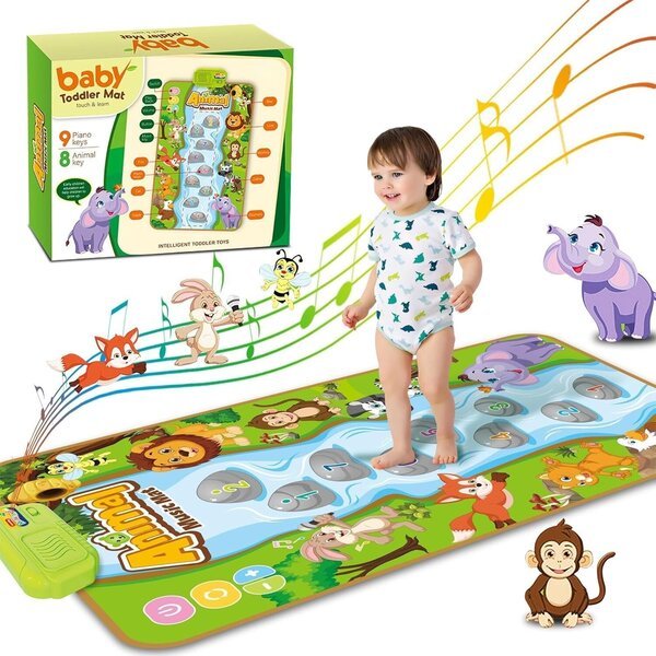 OzenStar interaktiivinen oppiva musiikkimatto eläinten äänillä ja sävelmillä