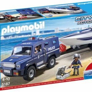 Playmobil - City Action poliisiauto ja pikavene