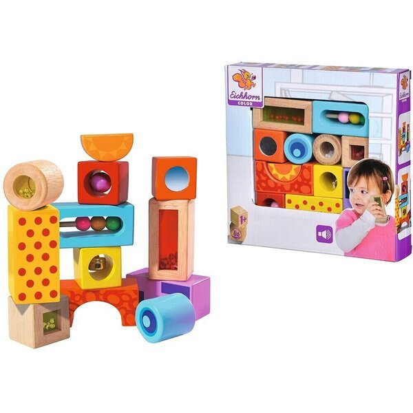 Puinen rakennussarja Eichhorn, 12 osaa.