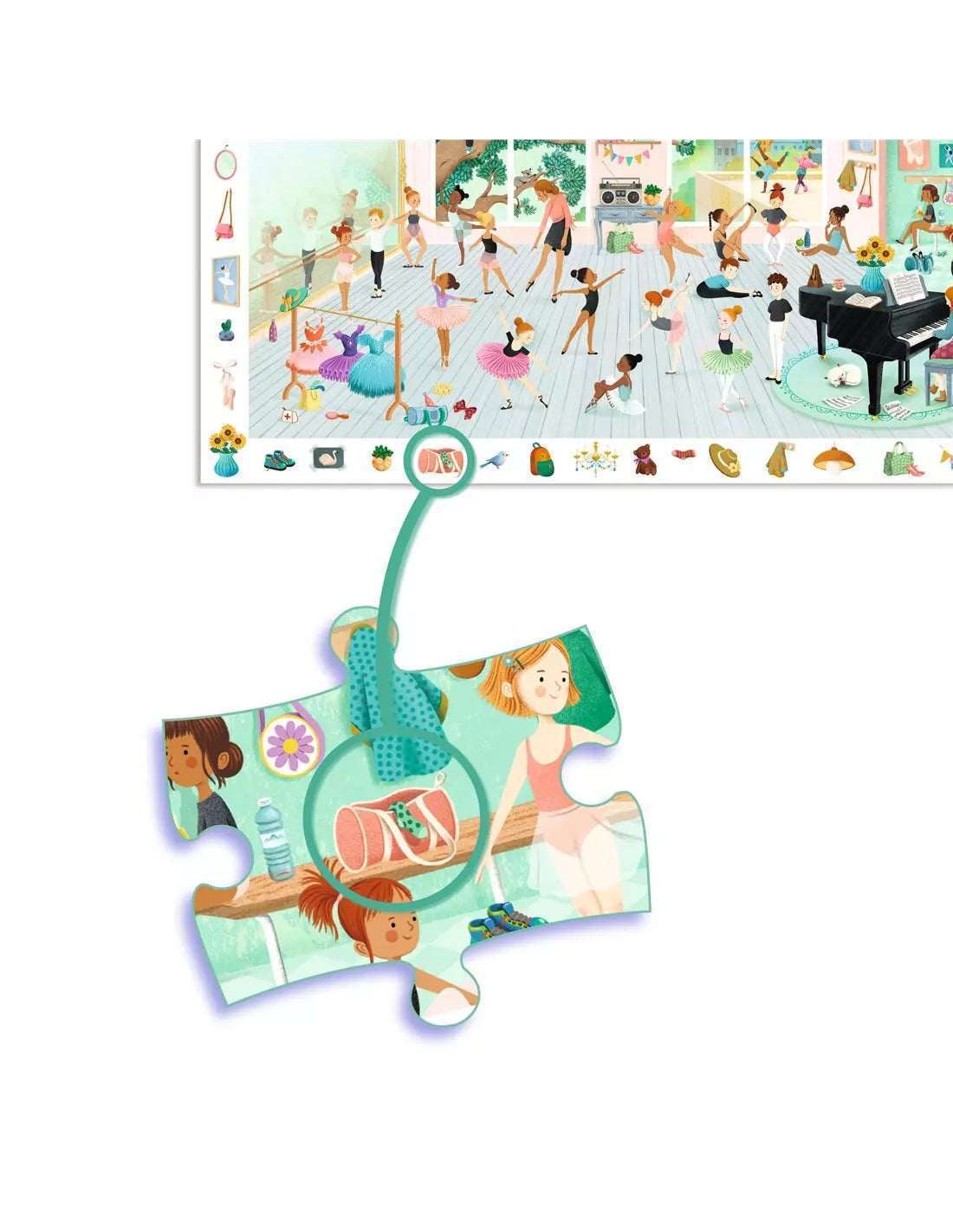 Djeco Puzzle Observation 100 Palan Palapeli Tanssikoulu/Balettikoulu