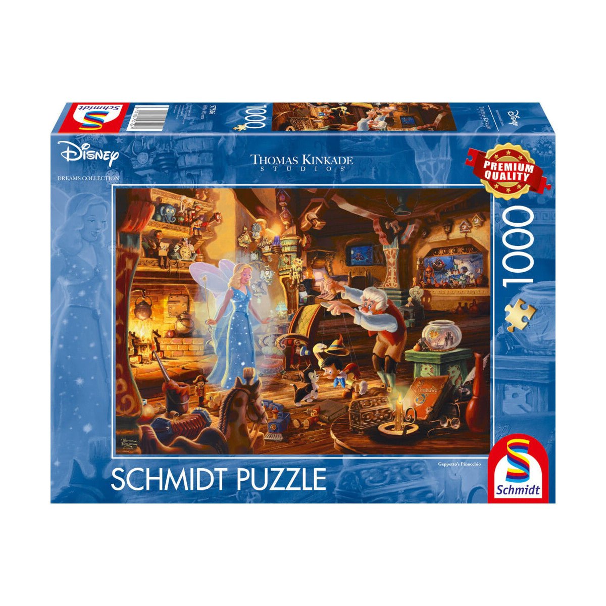 Schmidt Thomas Kinkade 1000 Palan Palapeli Geppetto's Pinocchio