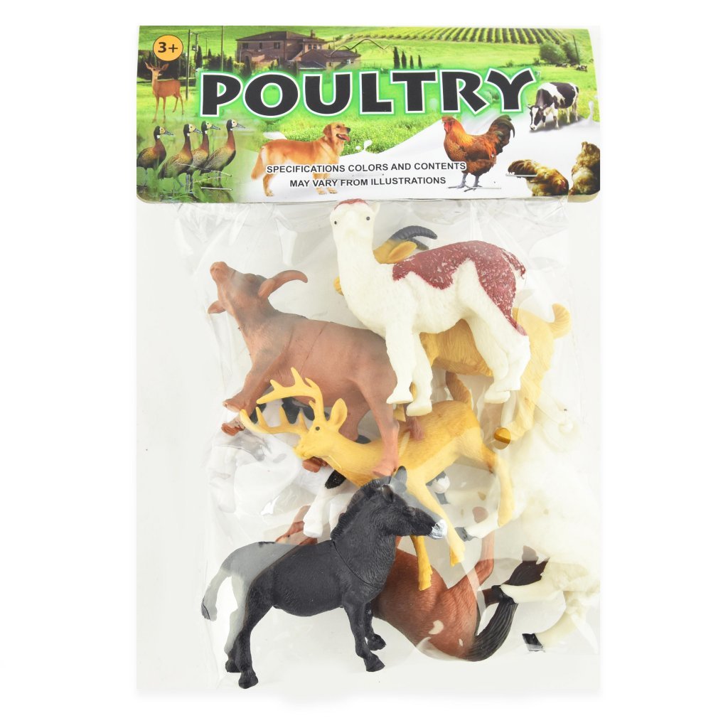 Bondgårdseläinten setti - 8 kpl