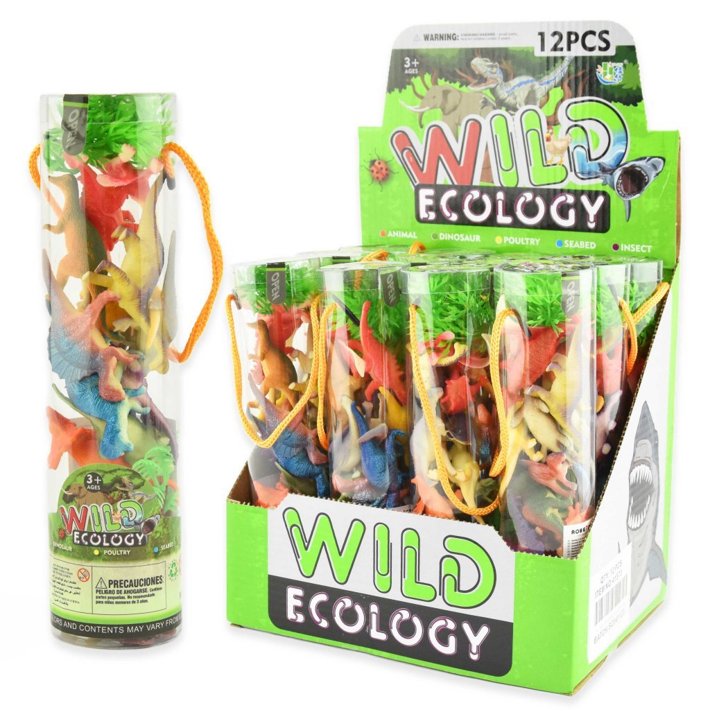 Dinosaurusten ja tarvikkeiden setti - 18 osaa