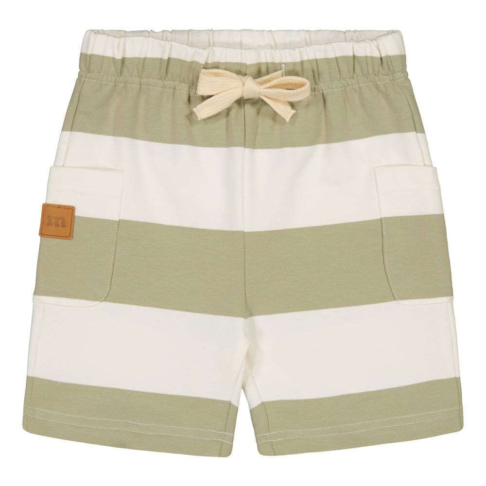 Striped Collegeshortsit |  Milky Pear - Vanilla - 74/80