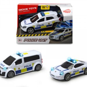 Ruotsalainen poliisiauto - 3 eri mallia - Dickie Toys