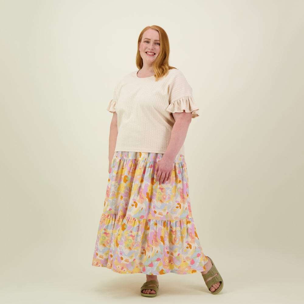 Tahiti Tiered Skirt -Hame - XS