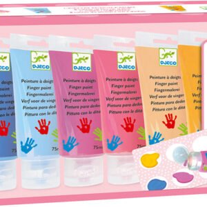 Djeco Finger Paint Sormivärit 6 kpl Pastelli