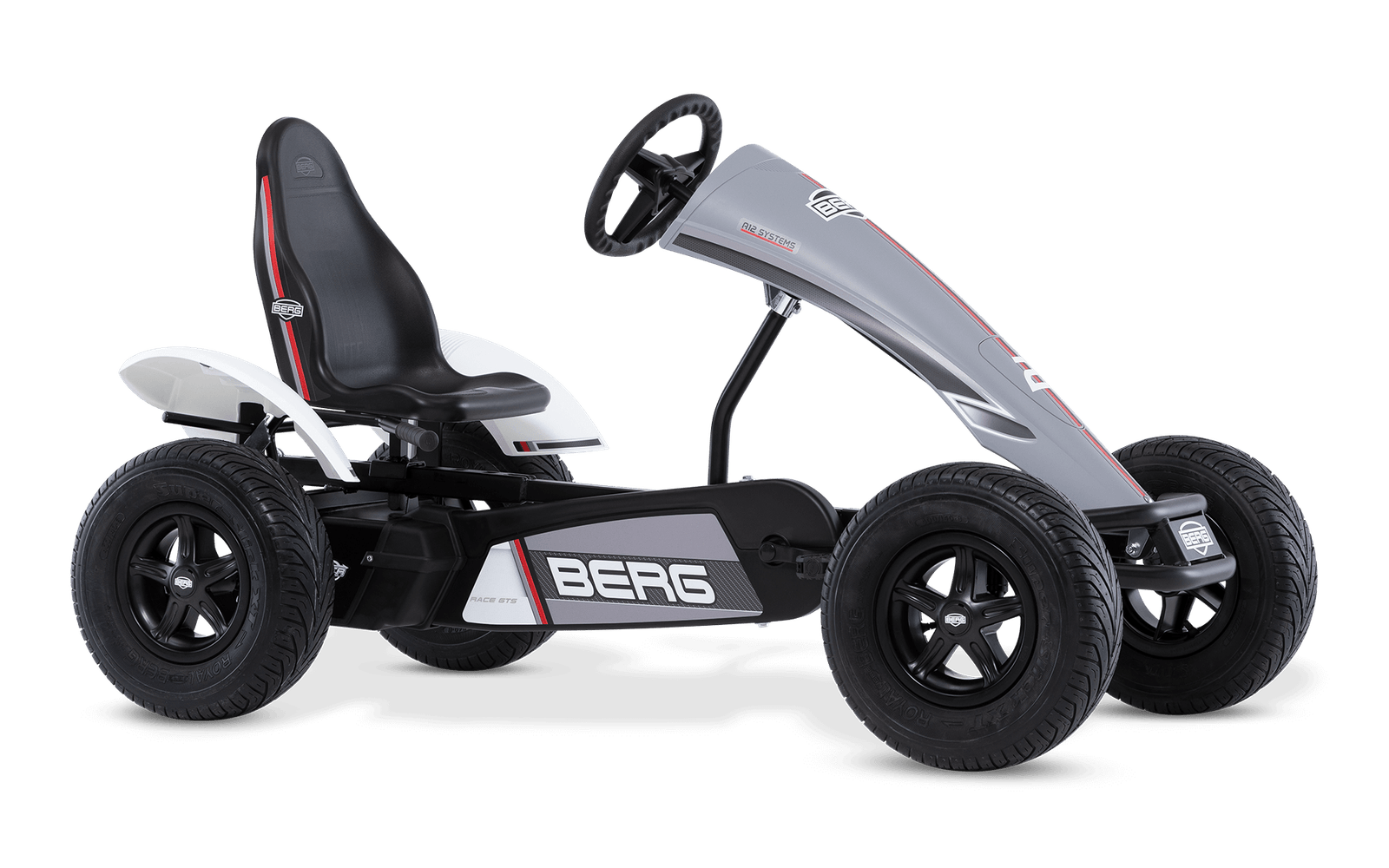 BERG XL Race GTS BFR-3 - Polkuauto 5+ vuotta - Harmaa/Valkoinen - Kolmivaihteinen (BFR-3)