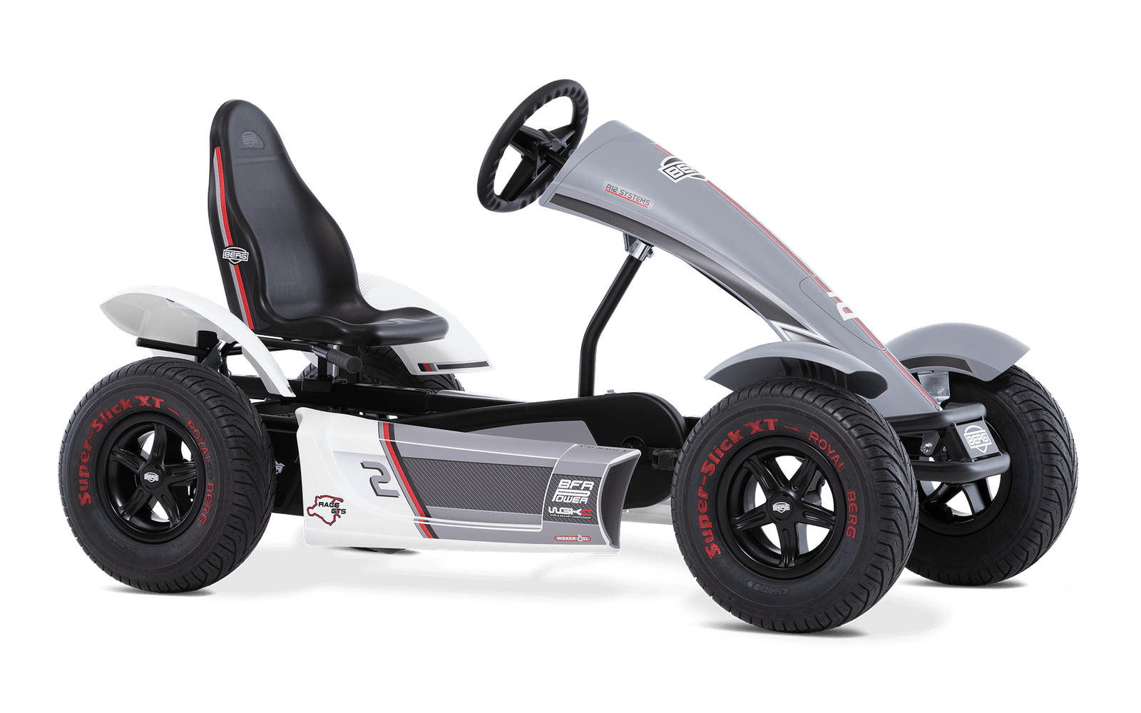 BERG XL Race GTS BFR-3 - Full spec - Polkuauto 5+ vuotta - Harmaa/Valkoinen - Kolmivaihteinen (BFR-3)