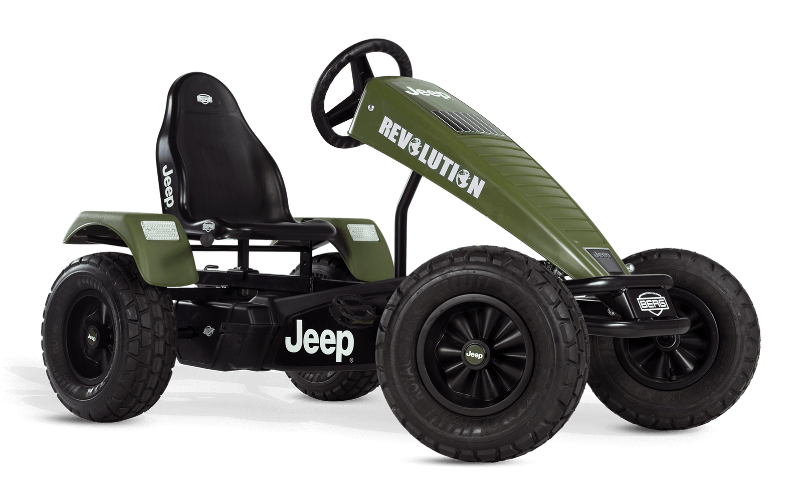 BERG Jeep® Revolution XL BFR-3 - Polkuauto 5+ vuotta - Vihreä - Kolmivaihteinen (BFR-3)