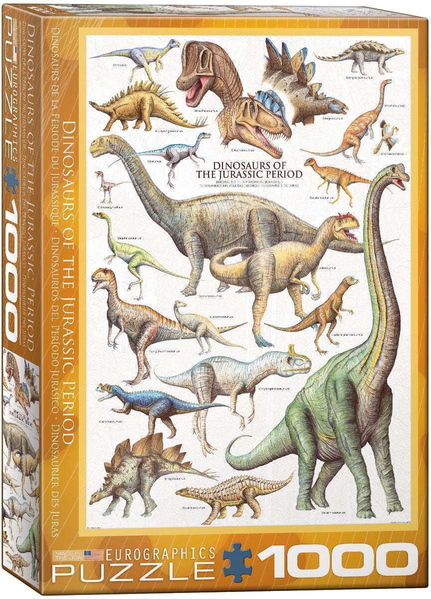 Eurographics Puzzle 1000 Palan Palapeli Dinosaurs Of The Jurassic Period