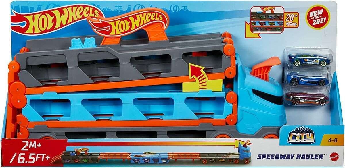 Hot Wheels City Speedway Hauler Autonkuljetusauto Leikkisetti