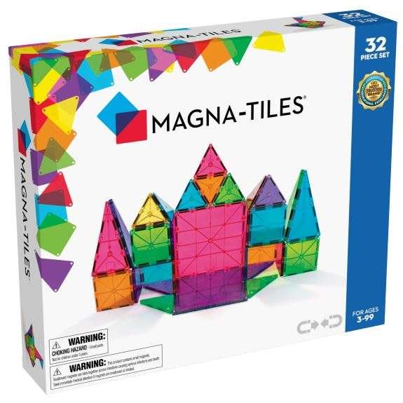 Magna-Tiles Clear Colors Set – 32 osaa
