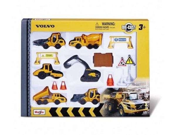 Setti rakennuskoneita - Volvo - 6 kpl